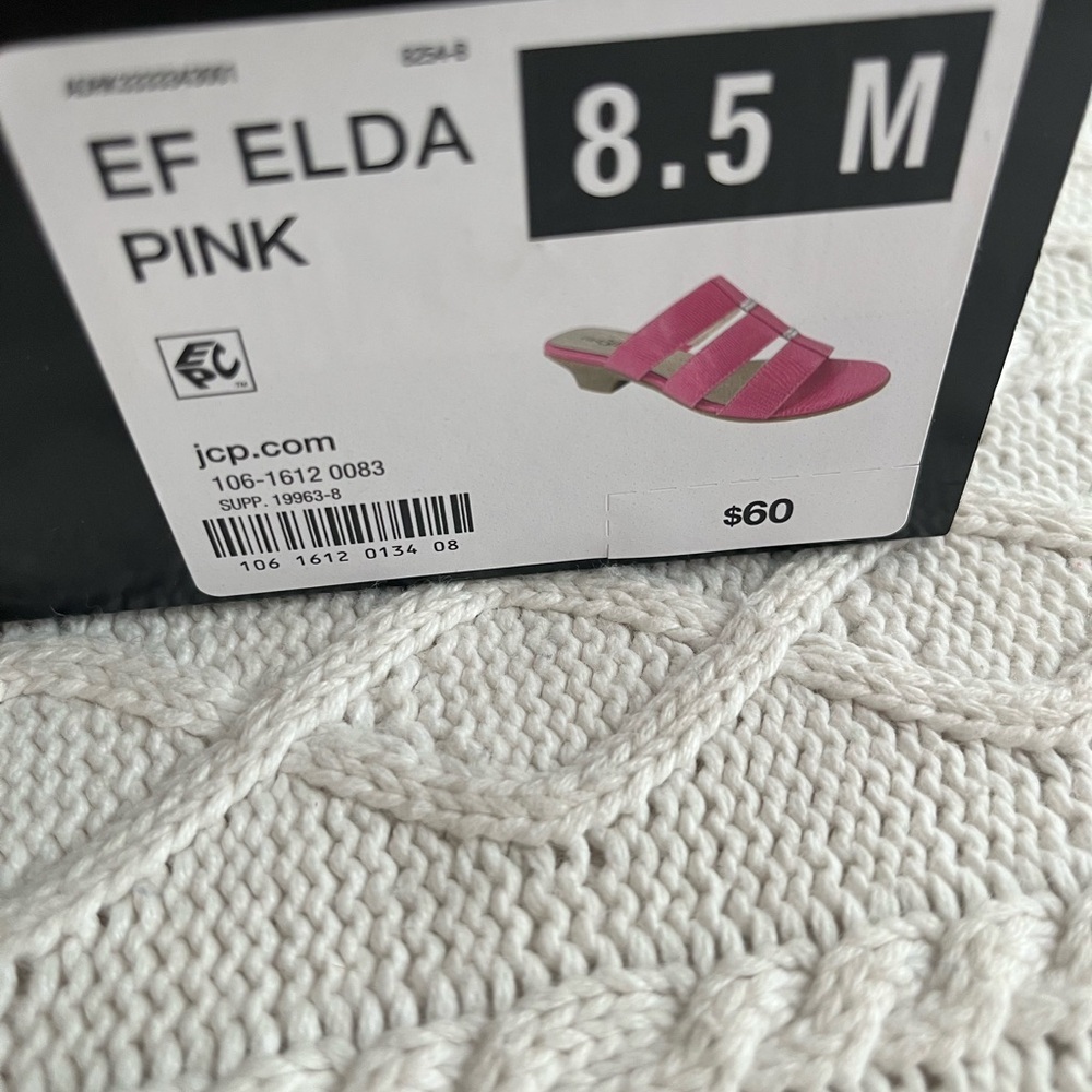 East 5th Pink Women's Strappy Sandals Small Heel Size 8.5 - Picture 12 of 13